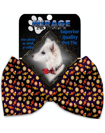 Halloween Candy Confetti Pet Bow Tie