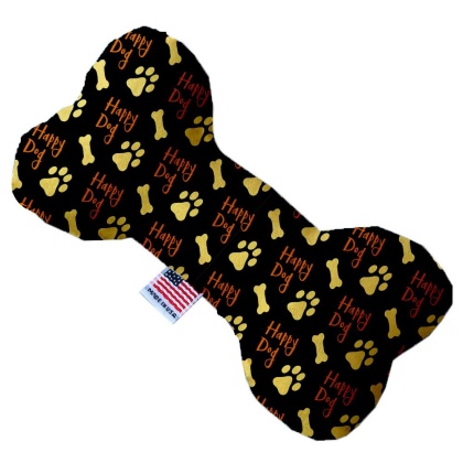 Happy Dog 10 inch Canvas Bone Dog Toy