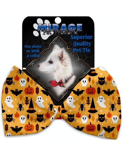 Happy Halloween Pet Bow Tie Collar Accessory with Velcro