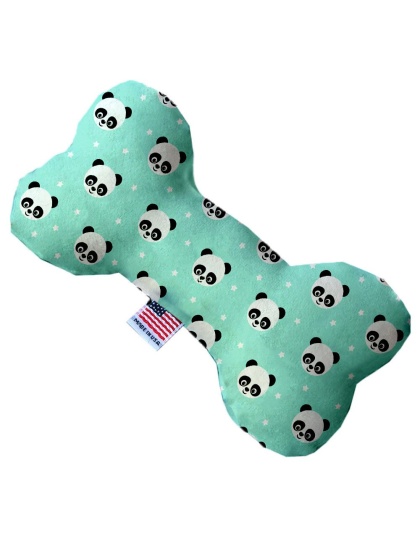 Happy Pandas 10 Inch Canvas Bone Dog Toy