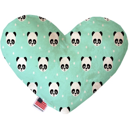 Happy Pandas 6 Inch Canvas Heart Dog Toy