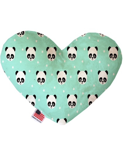 Happy Pandas 6 Inch Canvas Heart Dog Toy