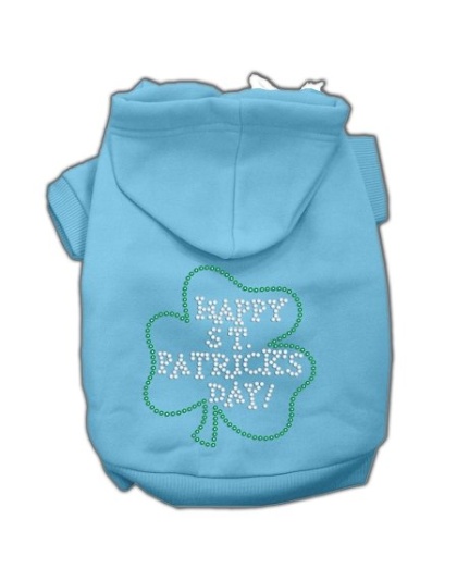 Happy St Patrick's Day Hoodies Baby Blue L