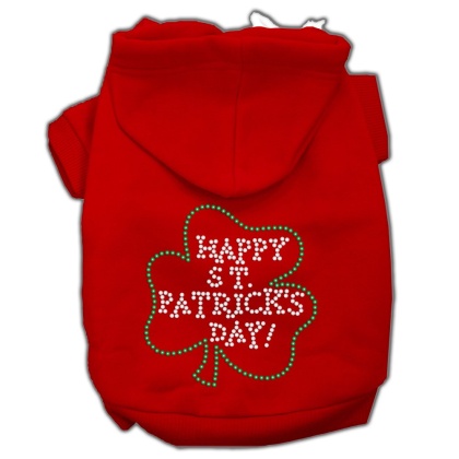 Happy St Patrick's Day Hoodies Red L