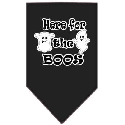 Here for the Boos Screen Print Bandana Black Large