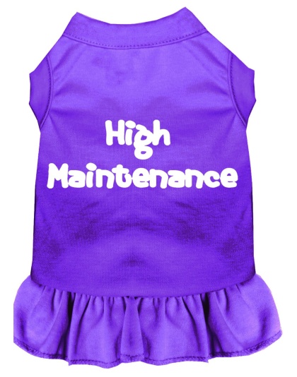 High Maintenance Screen Print Dress Purple 4X (22)