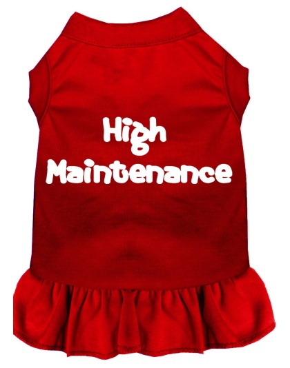 High Maintenance Screen Print Dress Red 4X (22)