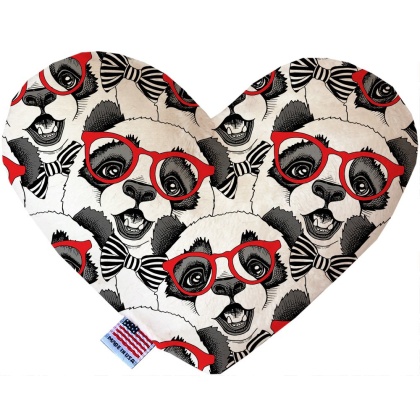 Hip Pandas 6 inch Canvas Heart Dog Toy