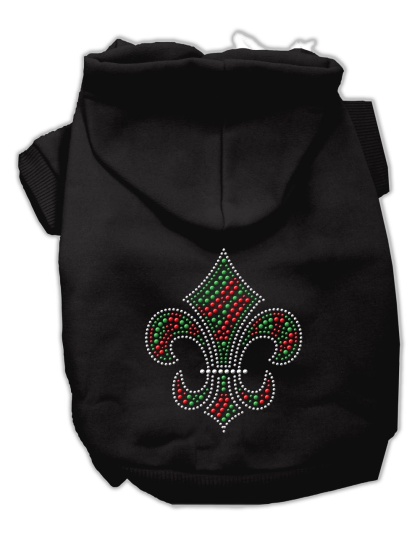 Holiday Fleur de lis Hoodies Black L