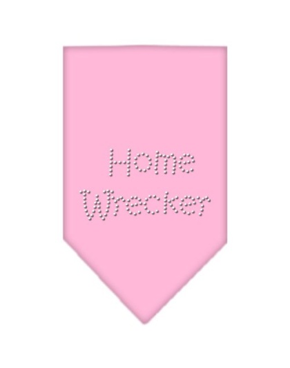 Home Wrecker Rhinestone Bandana Light Pink Large