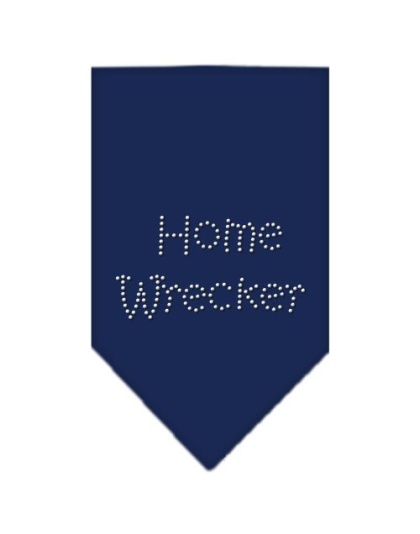 Home Wrecker Rhinestone Bandana Navy Blue large