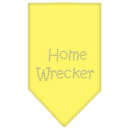 Home Wrecker Rhinestone Bandana Yellow Large