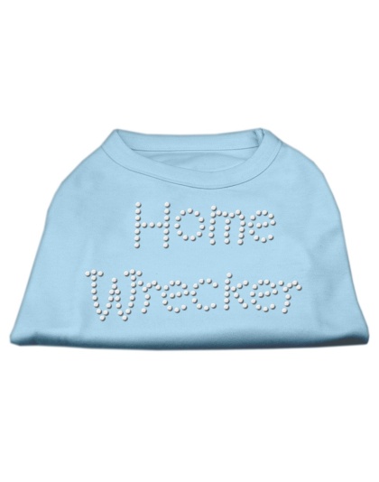 Home Wrecker Rhinestone Shirts Baby Blue L