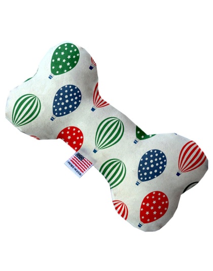 Hot Air Balloons 10 Inch Canvas Bone Dog Toy