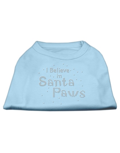 I Believe in Santa Paws Shirt Baby Blue L