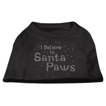 I Believe in Santa Paws Shirt Black L