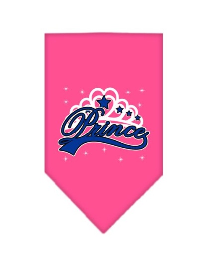 I'm a Prince Screen Print Bandana Bright Pink Large