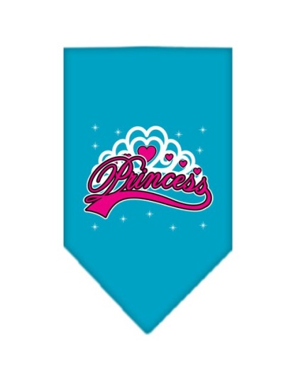 I'm a Princess Screen Print Bandana Turquoise Large