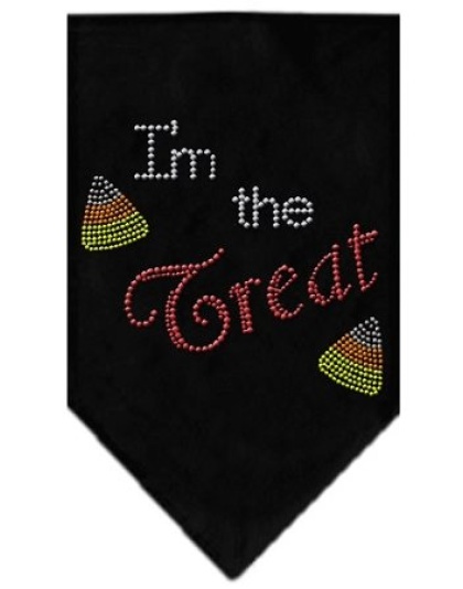 I'm the Treat Rhinestone Bandana Black Large