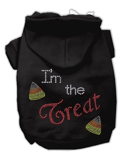 I'm the Treat Rhinestone Hoodies Black L