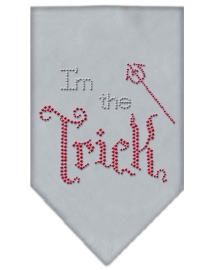 I'm the Trick Rhinestone Bandana Grey Large