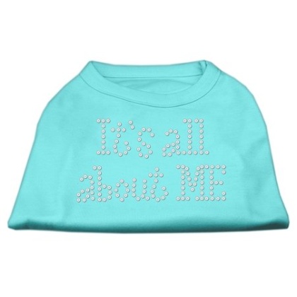 It's All About Me Rhinestone Shirts Aqua L