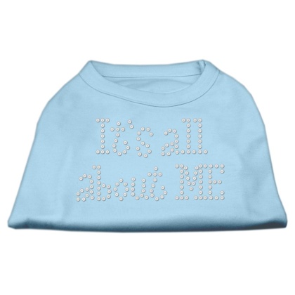 It's All About Me Rhinestone Shirts Baby Blue L