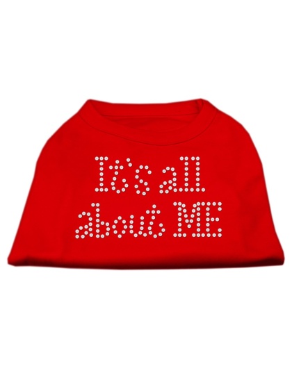 It's All About Me Rhinestone Shirts Red L