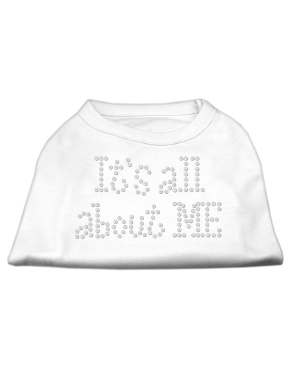 It's All About Me Rhinestone Shirts White L