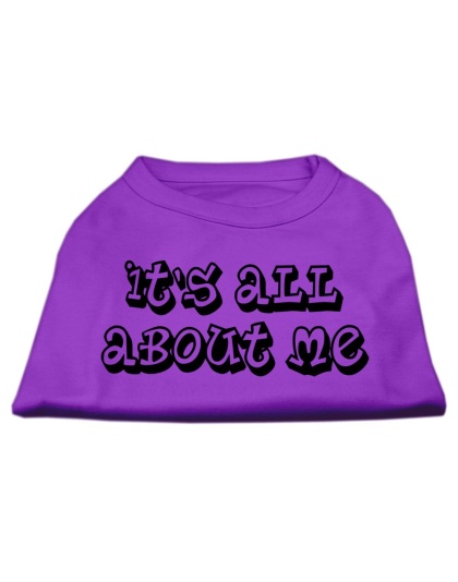 It's All About Me Screen Print Shirts Purple Lg