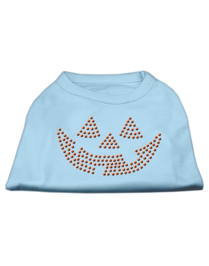 Jack O' Lantern Rhinestone Shirts Baby Blue L