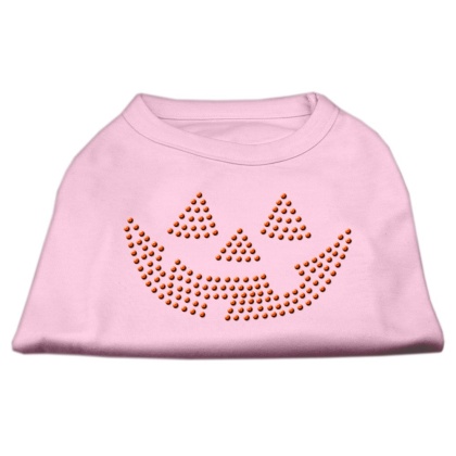 Jack O' Lantern Rhinestone Shirts Light Pink L