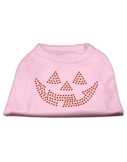 Jack O' Lantern Rhinestone Shirts Light Pink L