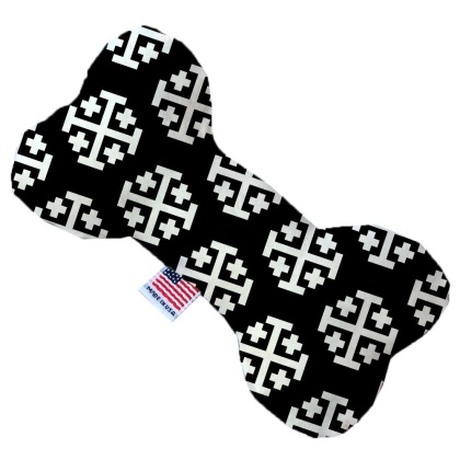 Jerusalem Cross 10 inch Canvas Bone Dog Toy