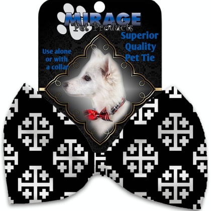 Jerusalem Cross Pet Bow Tie