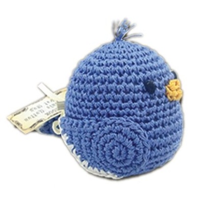 Knit Knacks Blueberry Bill Organic Cotton Small Dog Toy