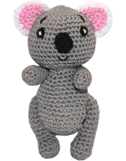 Knit Knacks Cutie the Koala Organic Cotton Small Dog Toy