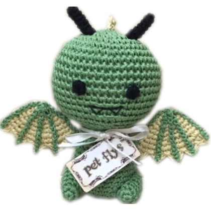 Knit Knacks Drogo the Dragon Organic Cotton Small Dog Toy