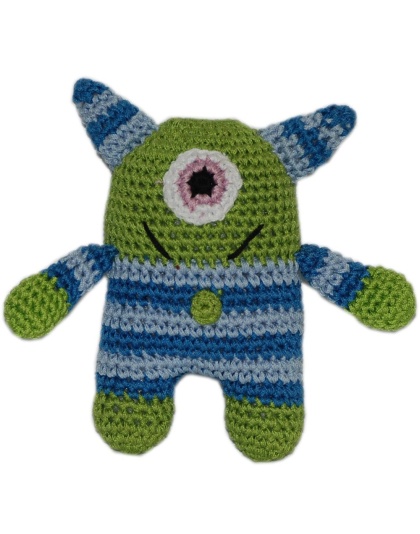 Knit Knacks Monster Organic Cotton Small Dog Toy