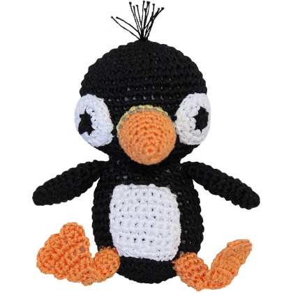 Knit Knacks Puffin Organic Cotton Small Dog Toy