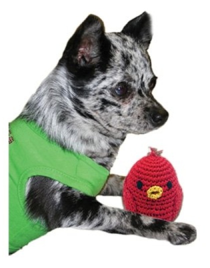 Knit Knacks Rockin Robin Organic Cotton Small Dog Toy