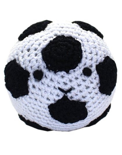 Knit Knacks Skipper the Soccer Ball Organic Cotton Small Dog Toy