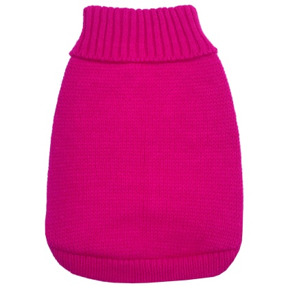 Knit Pet Sweater Bright Pink Size XS