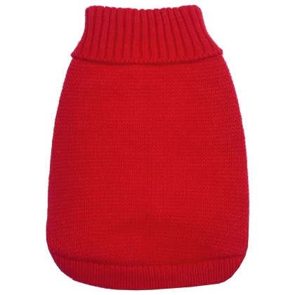 Knit Pet Sweater Red Size XS