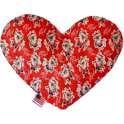 Krampus 6 Inch Canvas Heart Dog Toy