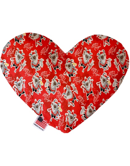 Krampus 6 Inch Canvas Heart Dog Toy