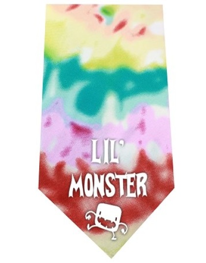 Lil Monster Screen Print Bandana Tie Dye