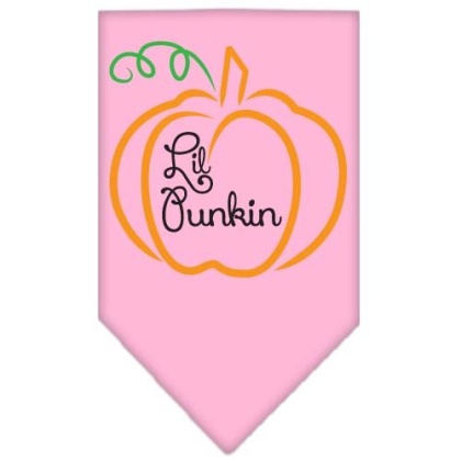 Lil Punkin Screen Print Bandana Light Pink Large