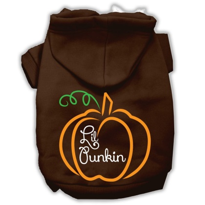 Lil Punkin Screenprint Hoodie Brown L