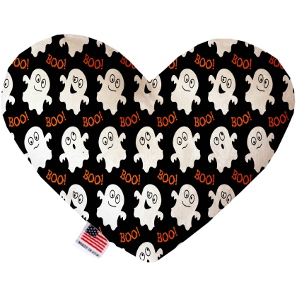 Little Boo Who 6 Inch Canvas Heart Dog Toy